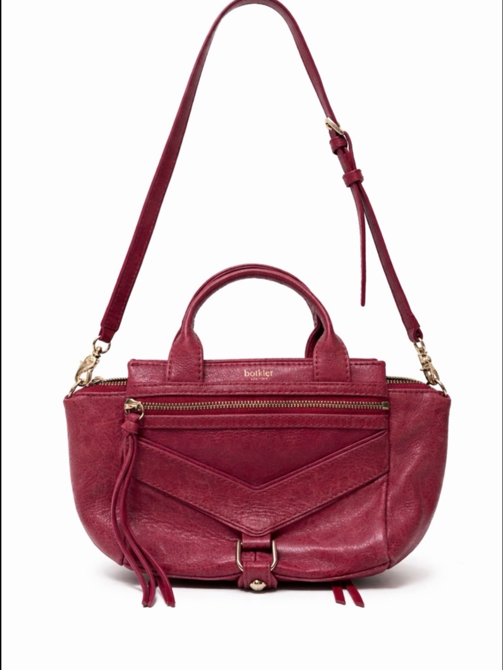 Botkier fuschia trigger Leather Crossbody bag